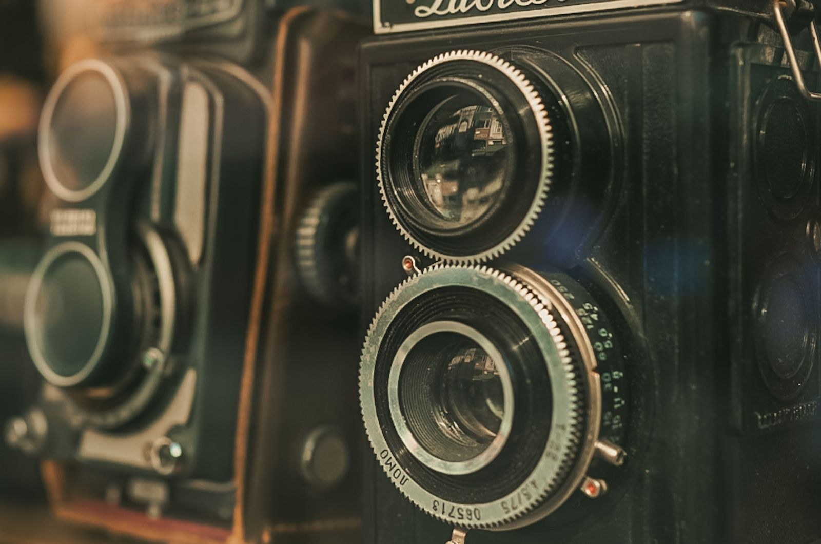 Cinema camera on a film set